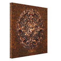 AZTECA ~ Mayan - Aztec Sun Calender Art Print