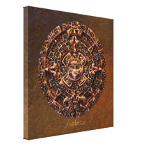 AZTECA ~ Mayan - Aztec Sun Calender Art Print