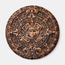 "AZTECA" Mayan Sun Calendar Magnet