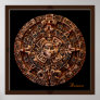 "AZTECA" Mayan Sun Calender Art Print