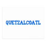 Aztekengott aztec god Quetzalcoatl Postkarte