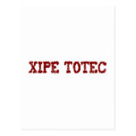 Aztekengott aztec god Xipe Totec Postkarte