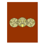 Aztekischer Sonnengott Aztec sun god Postkarte