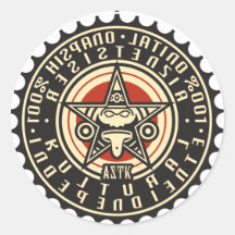 AZTK-RK-100%-3'' ROUND STICKER