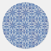Azulejos Round Sticker