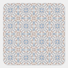 Azulejos Square Stickers