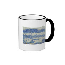 Azulejos tiles depicting the Praca do Comercio Coffee Mug