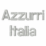 Azzurri Italia Grunge Calcio Embroidered top Embroidered Hoody