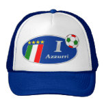 Azzurri Italy Italian Italia Gifts Trucker Hats