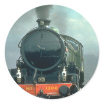 B1 No. 1306 blackens the sky near York Minster Round Sticker