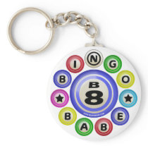 B8 Bingo Babe Key Chain