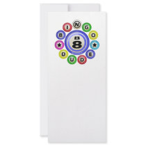 B8 Bingo Dude Full Color Rack Card