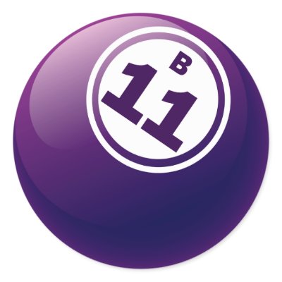 B 11 BINGO BALL by dgpaulart