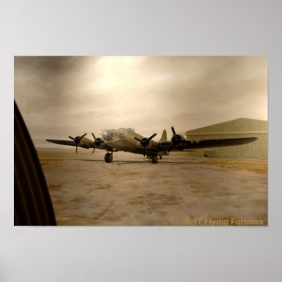 B-17 Flying Fortress poster by militaryextras