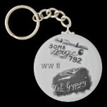 B-24 BOMBER NOSE ART, WW II keychains