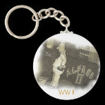 B-24 BOMBER NOSE ART, WW II keychains