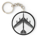 B-52 Peace Keychain