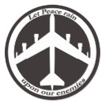 B-52 Peace sign stickers