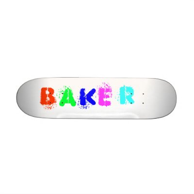 b, a, k, e, r skateboards by qw123456789