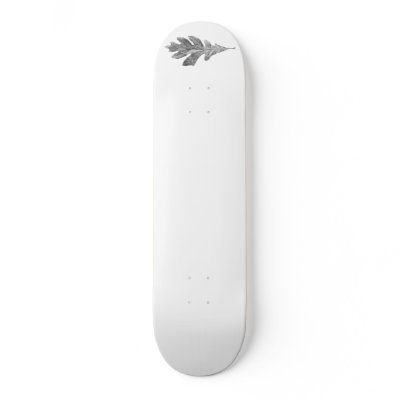 b and w Radio active leaf board Skateboard by nykline