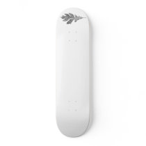 b and w Radio active leaf board Skateboard