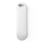 b and w Radio active leaf board skateboards