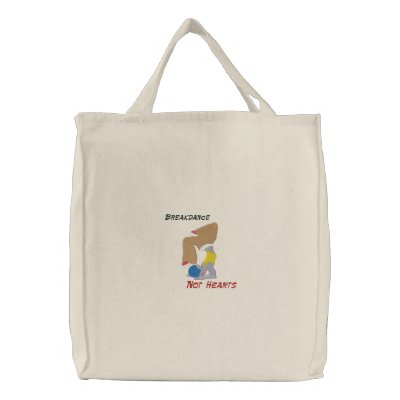 B Boy Break Dancer, Breakdance, Not Hearts Canvas Bag by silly_strings