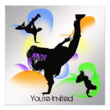 B-Boying Party Invitation