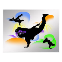B-boying Postcard