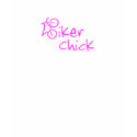 B Dirt Bike Biker Chick TShirt (Pink)