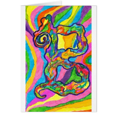 B Electric Card by newriverartist