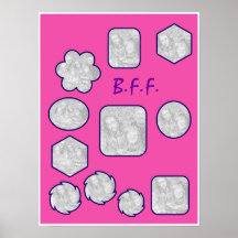B.F.F. Picture Collage Poster
