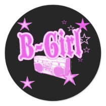 B-Girl Boom box Stickers