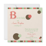 B is for Baby - Girl Baby Shower Invitation