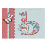 B is for Baby TY Gift Tag Business Card Template