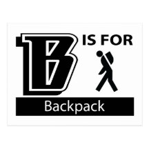 B Is For Backpack Post Cards
