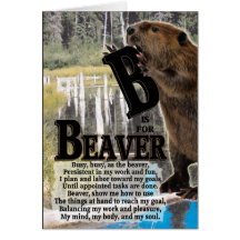 B is for BEAVER Card