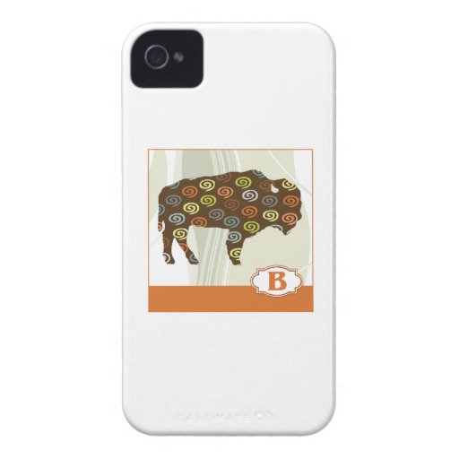 B is for Bison iPhone 4 Case-Mate Cases