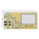 B is for Boy Baby Announcement photo cards