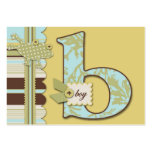 B is for Boy Gift Tag Business Card Templates