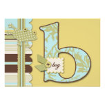 B is for Boy Invitation
