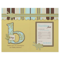 B is for Boy Party Favour Wraps Flyer Design