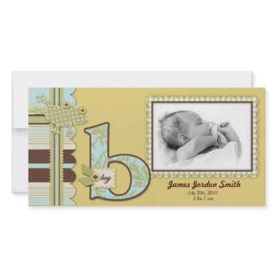 B is for Boy Photo Card by LullabyeDreams