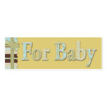 B is for Boy Skinny Gift Tag business cards