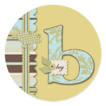 B is for Boy Sticker