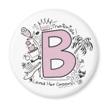 B is for BRIDE PINK Fridge Magnets