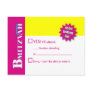 B Mitzvah Magazine Reply Card