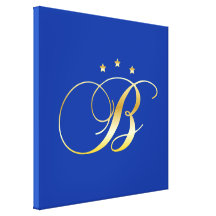 B-monogram Gallery Wrap Canvas