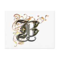 "B" monogram Postcard