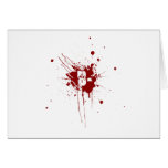 B Negative Blood Type Donation Vampire Zombie Greeting Cards